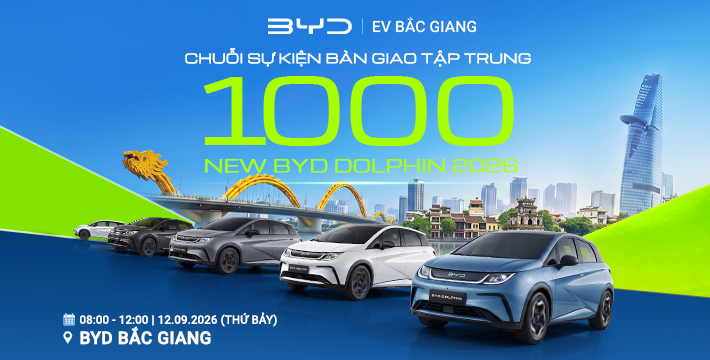 Bàn giao tập trung BYD Dolphin 2026 tại Bắc Giang